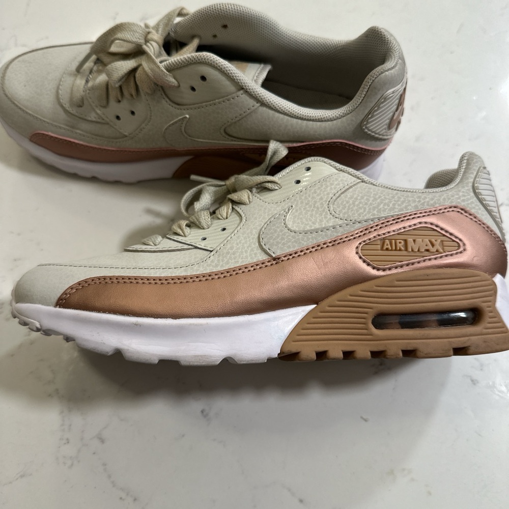 Nike Air Max Women's Sneakers - Cream and Brown